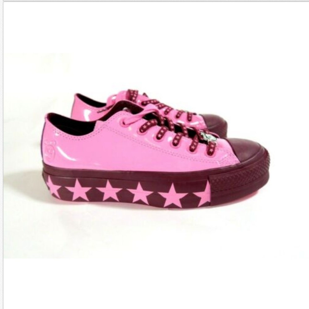 Converse CTAS Platform OX Miley Cyrus Pink Magenta - Picture 3 of 7